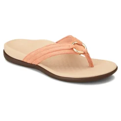 Cheap Vionic Tide Aloe Toe Post Sandal Black|Black Leather|Champagne|Lavender
