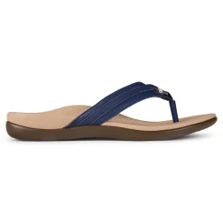 Cheap Vionic Tide Aloe Toe Post Sandal Black|Black Leather|Champagne|Lavender