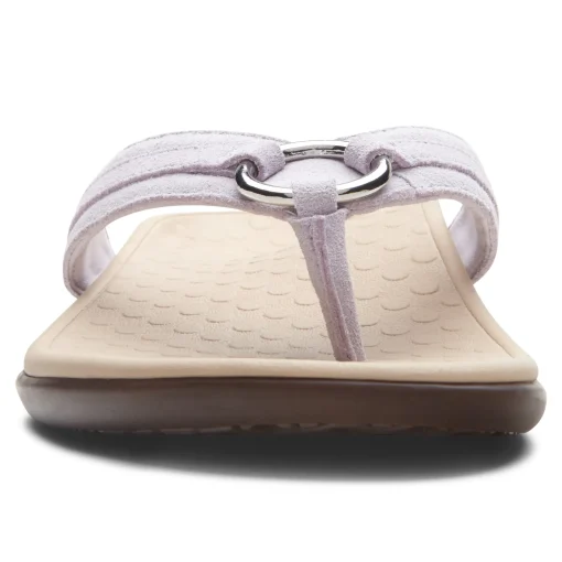 Cheap Vionic Tide Aloe Toe Post Sandal Black|Black Leather|Champagne|Lavender