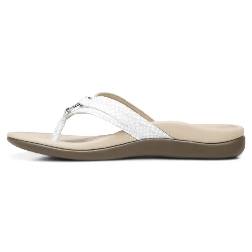 Cheap Vionic Tide Aloe Toe Post Sandal Black|Black Leather|Champagne|Lavender