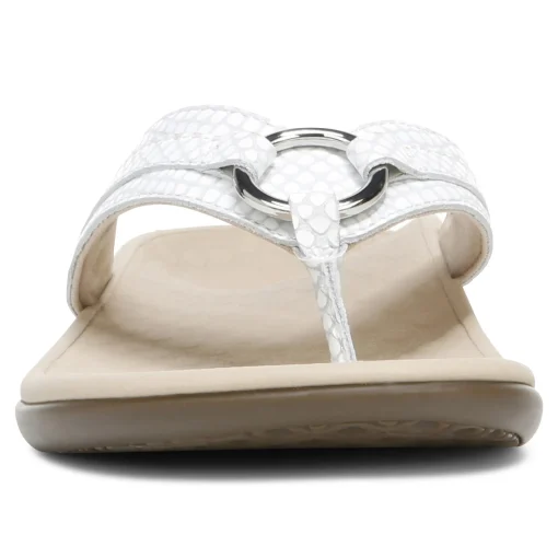 Cheap Vionic Tide Aloe Toe Post Sandal Black|Black Leather|Champagne|Lavender