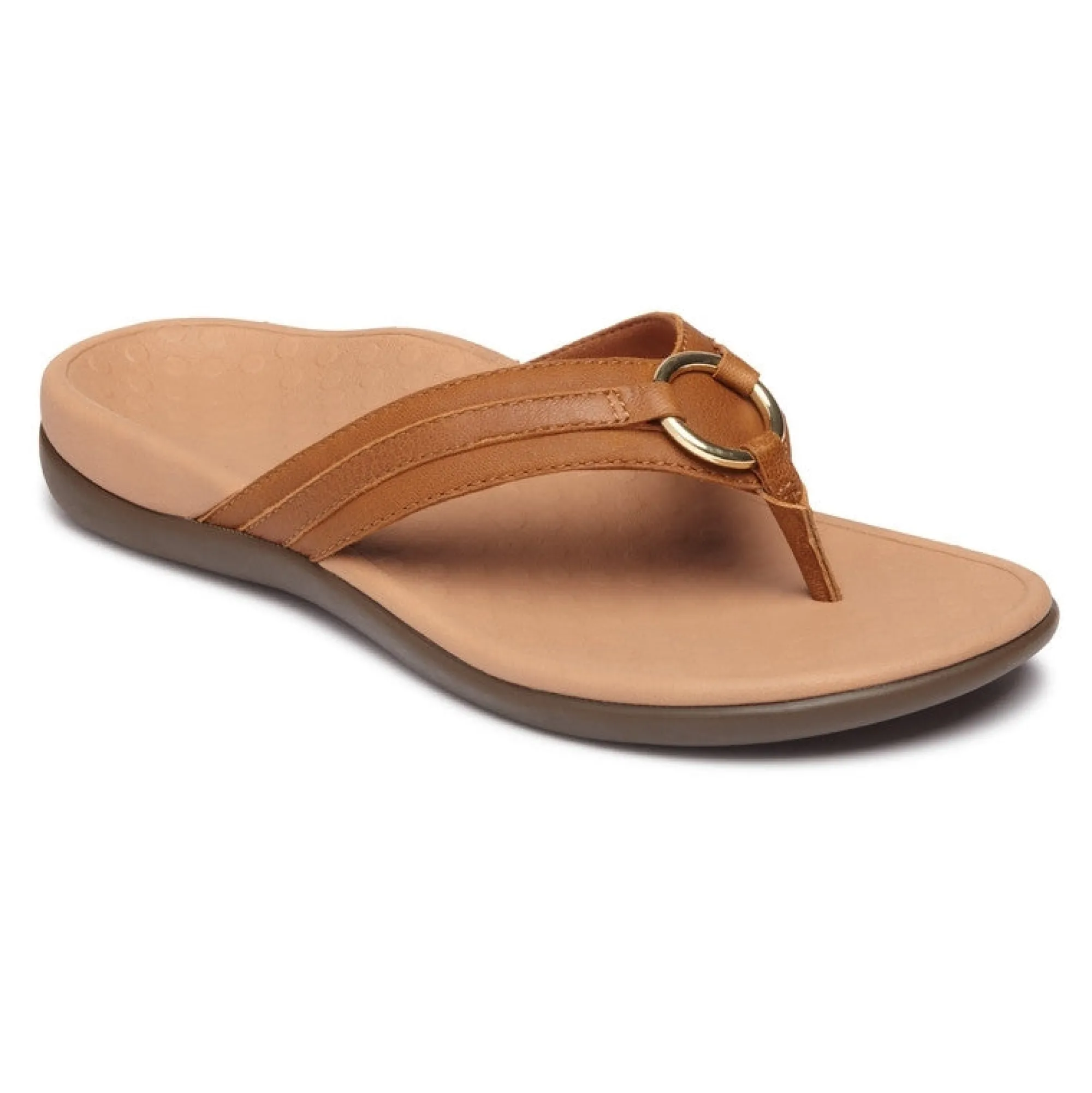 Cheap Vionic Tide Aloe Toe Post Sandal Black|Black Leather|Champagne|Lavender