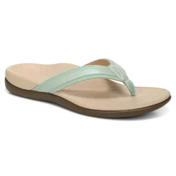 Outlet Vionic Tide Ii Toe Post Sandal Black|Bronze|Gold Cork|Lichen