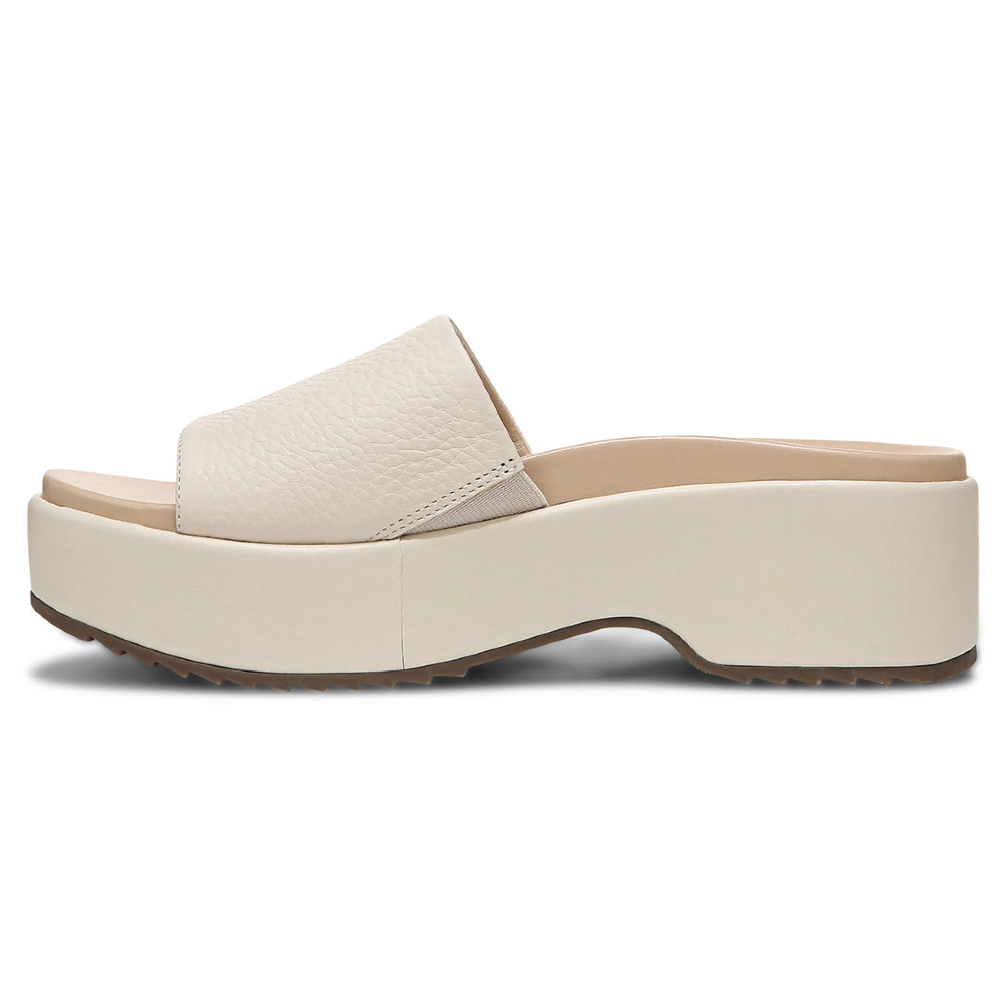 Fashion Vionic Trista Platform Sandal Black Tumbled|Cream