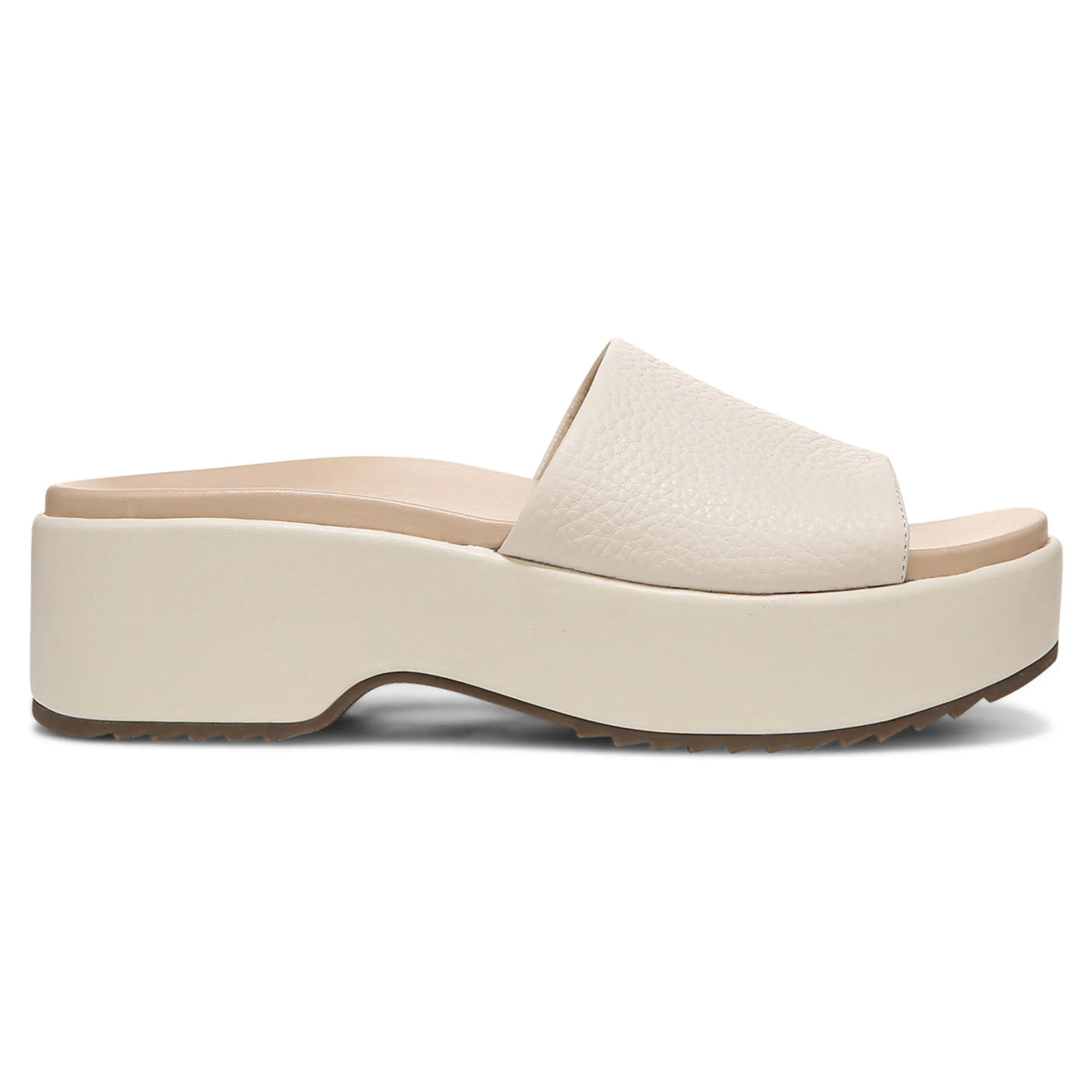 Fashion Vionic Trista Platform Sandal Black Tumbled|Cream