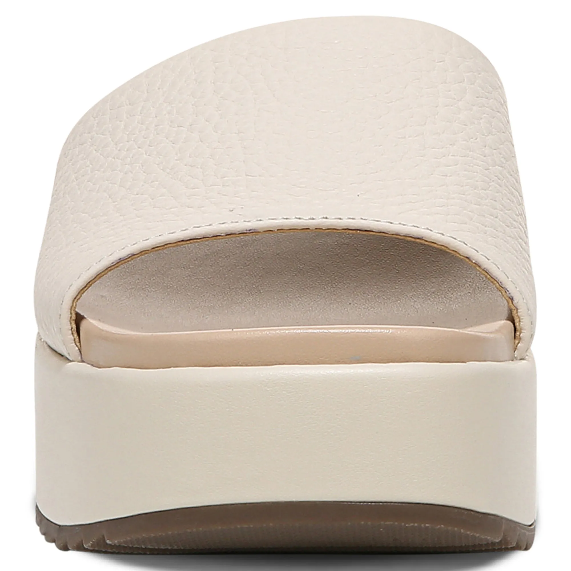 Fashion Vionic Trista Platform Sandal Black Tumbled|Cream