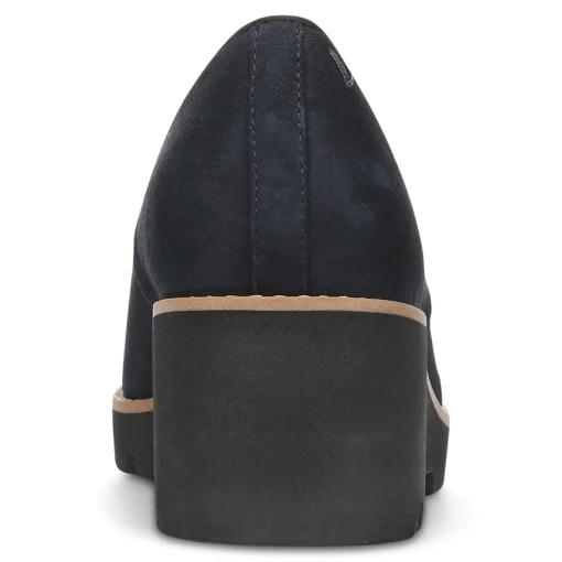 Discount Vionic Willa Wedge Black Leather|Black Suede|Navy Suede|Toffee Suede