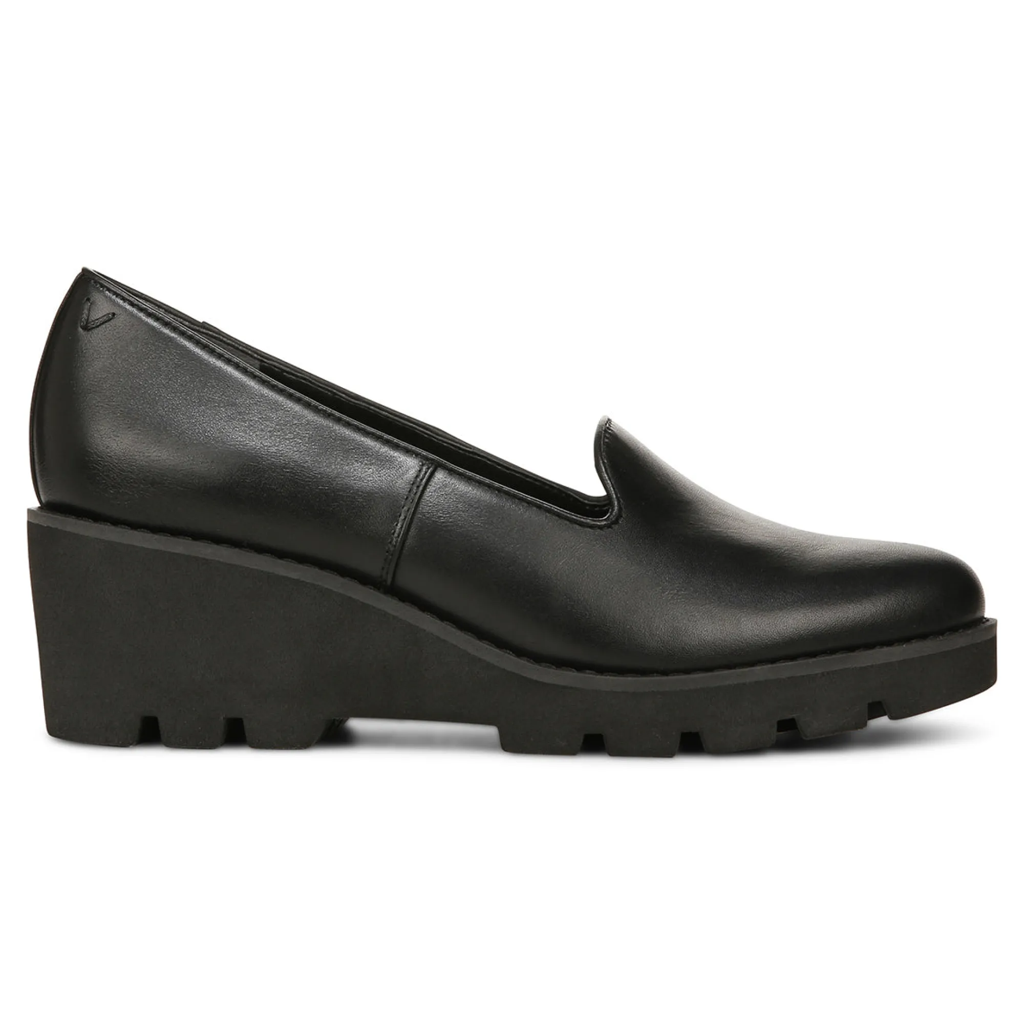 Discount Vionic Willa Wedge Black Leather|Black Suede|Navy Suede|Toffee Suede