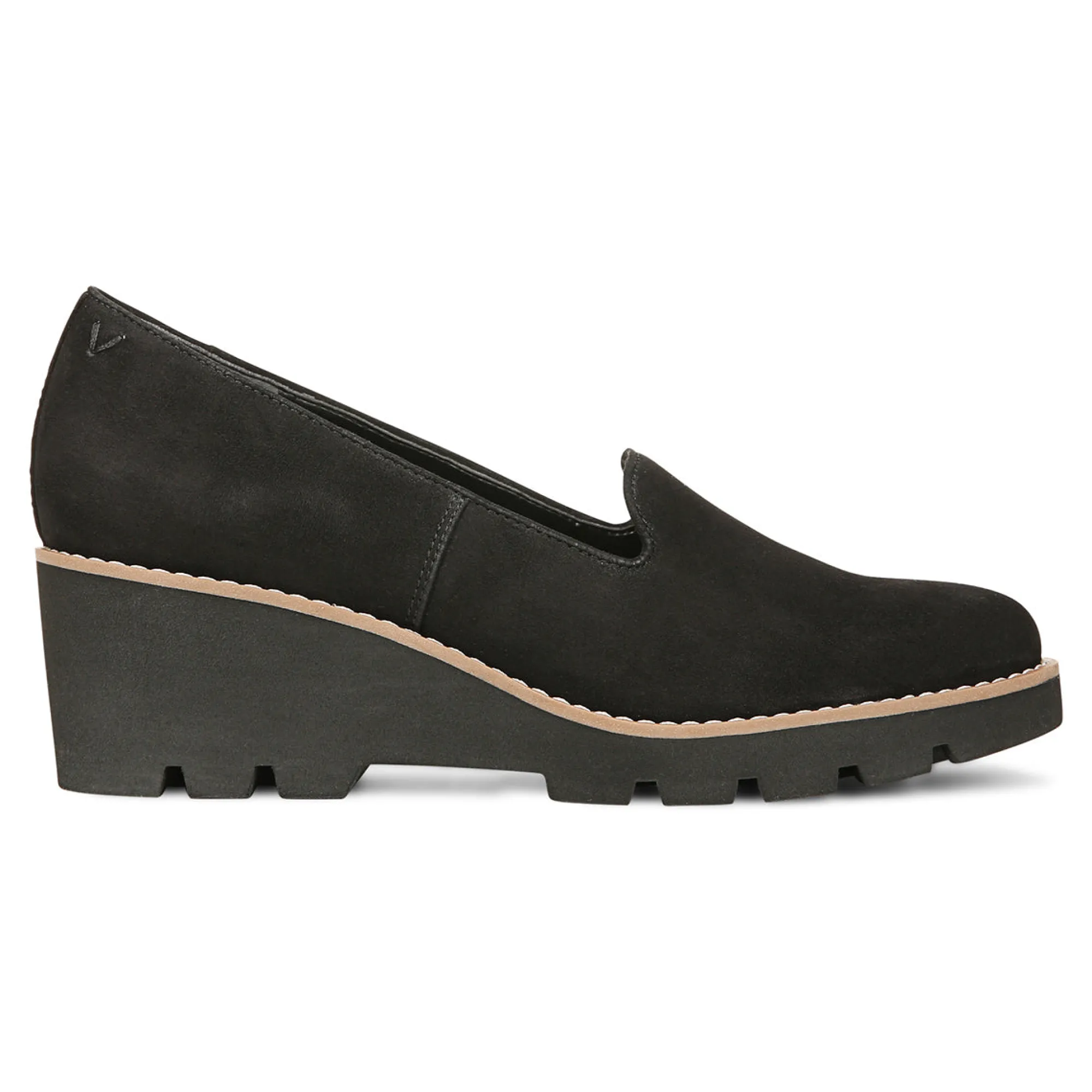 Discount Vionic Willa Wedge Black Leather|Black Suede|Navy Suede|Toffee Suede