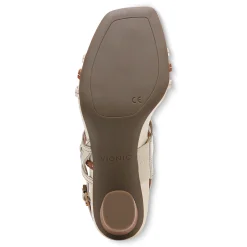 Clearance Vionic Zaphira Heeled Sandal Tan|Black|Cream
